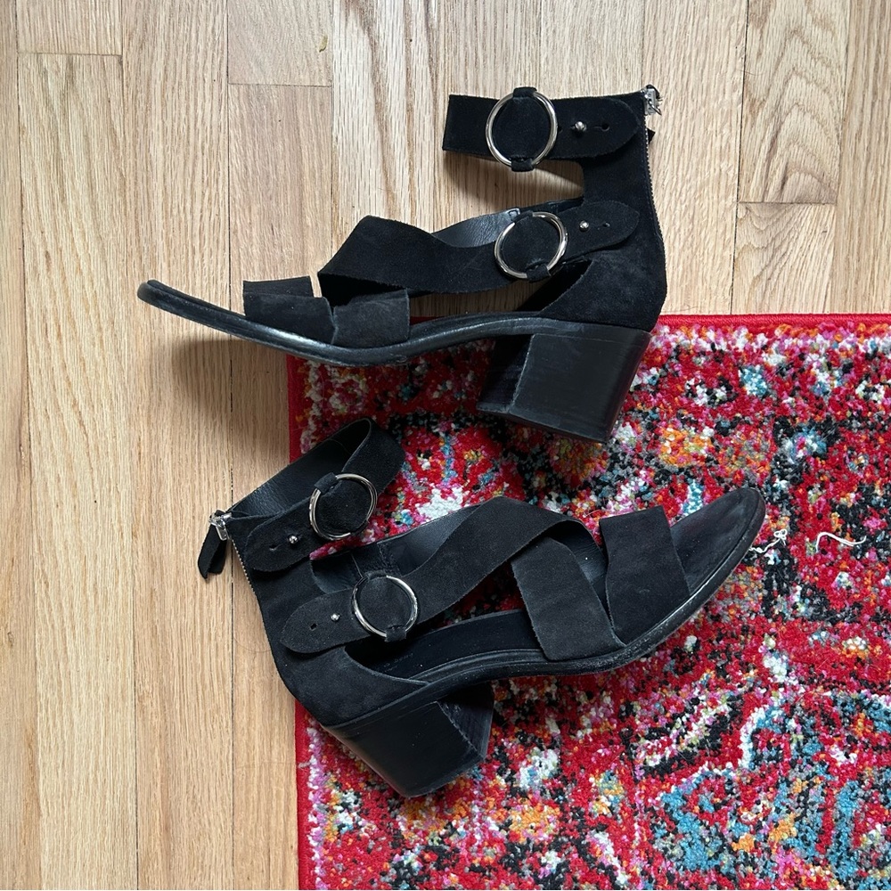 rag & bone Mari Sandals in Black Suede